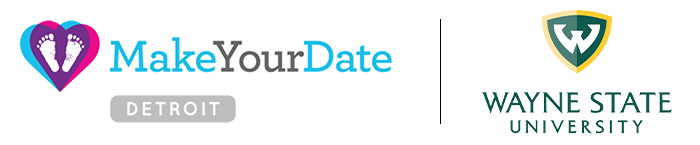 Make Your Date logo / Wayne State University logo